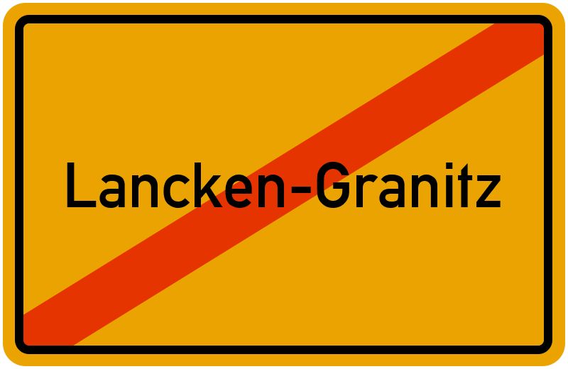 Ortsschild Lancken-Granitz