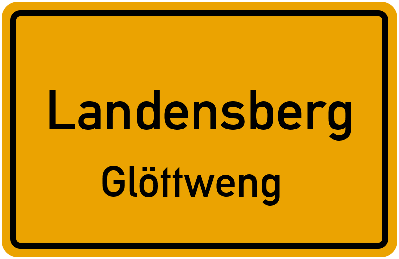 Ortsschild Landensberg