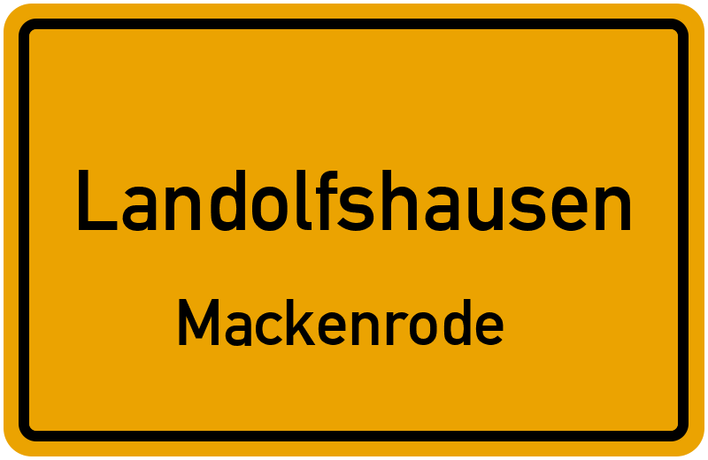Ortsschild Landolfshausen