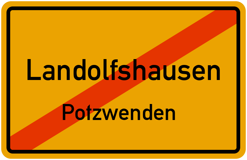 Ortsschild Landolfshausen