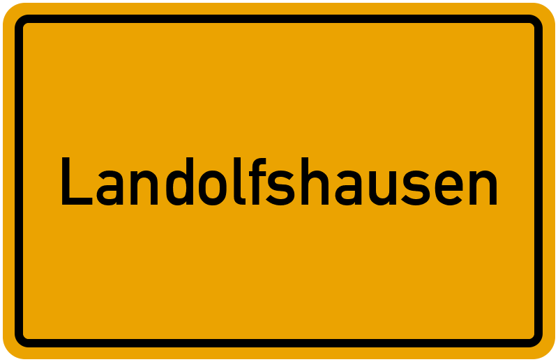 Ortsschild Landolfshausen