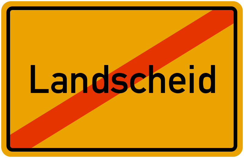 Ortsschild Landscheid