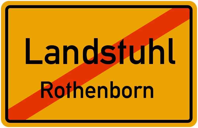 Ortsschild Landstuhl