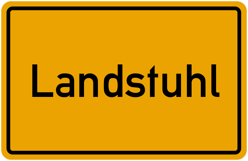 Ortsschild Landstuhl