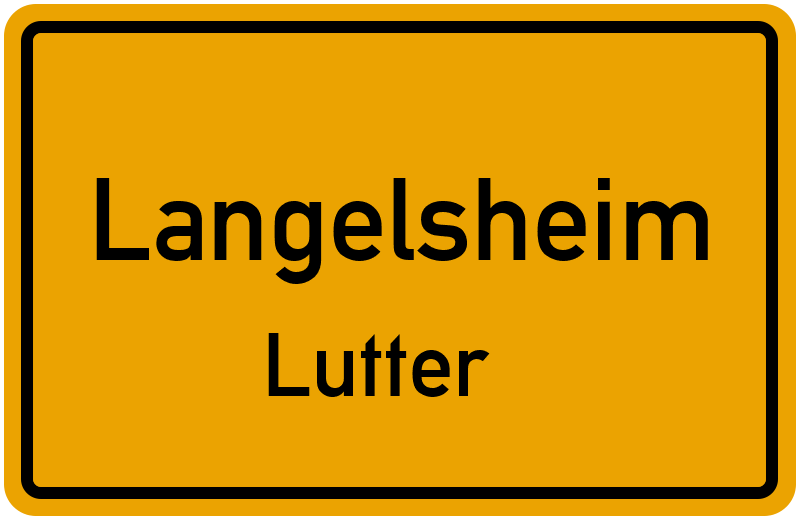 Ortsschild Langelsheim