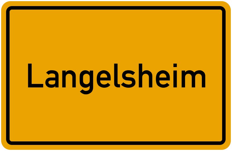 Ortsschild Langelsheim