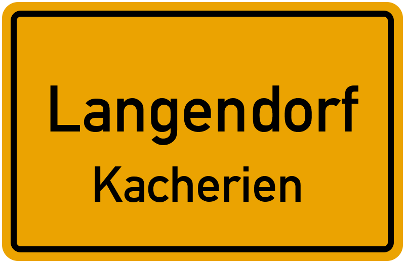 Ortsschild Langendorf