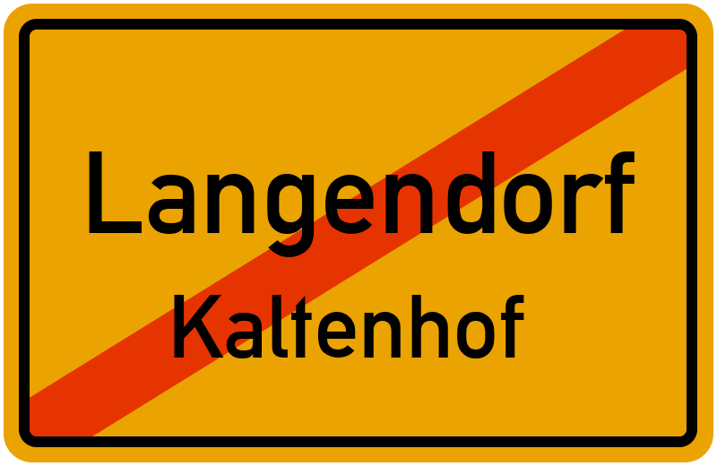 Ortsschild Langendorf