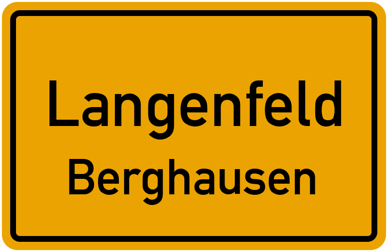 Ortsschild Langenfeld
