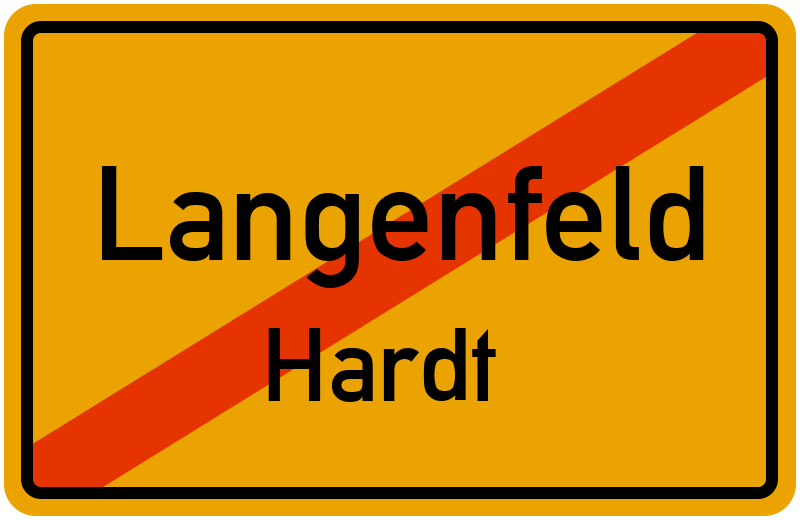 Ortsschild Langenfeld