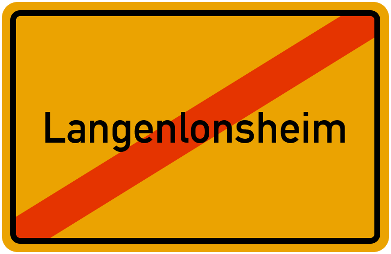 Ortsschild Langenlonsheim