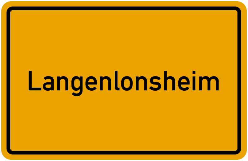 Ortsschild Langenlonsheim
