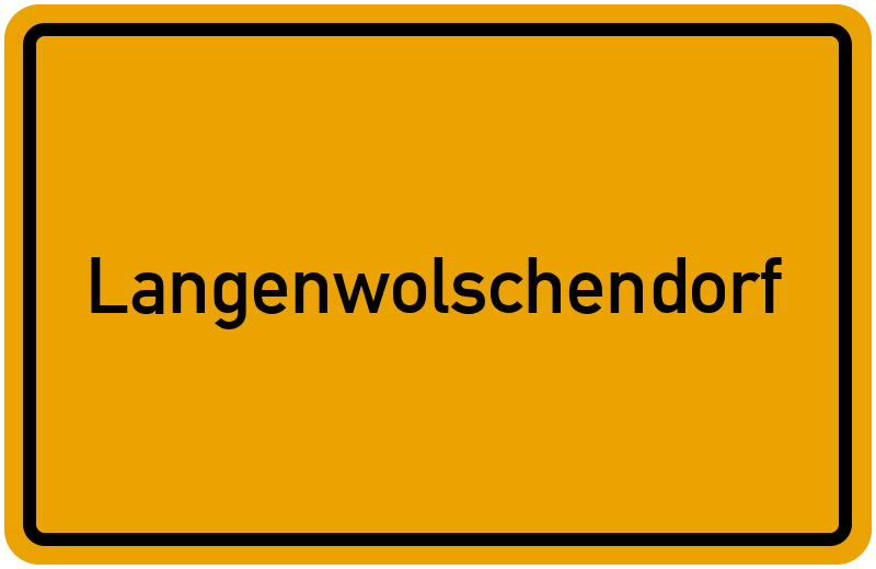 Ortsschild Langenwolschendorf