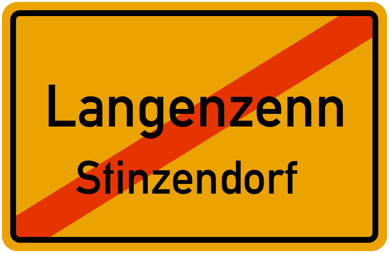 Ortsschild Langenzenn