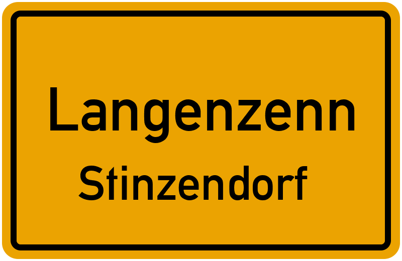 Ortsschild Langenzenn