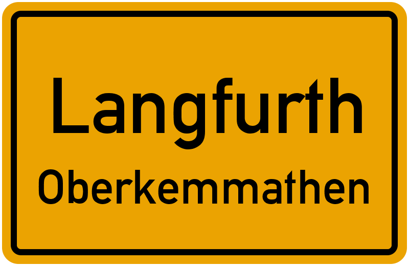 Ortsschild Langfurth