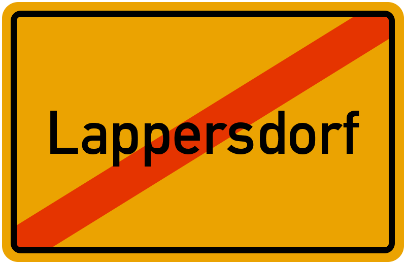 Ortsschild Lappersdorf