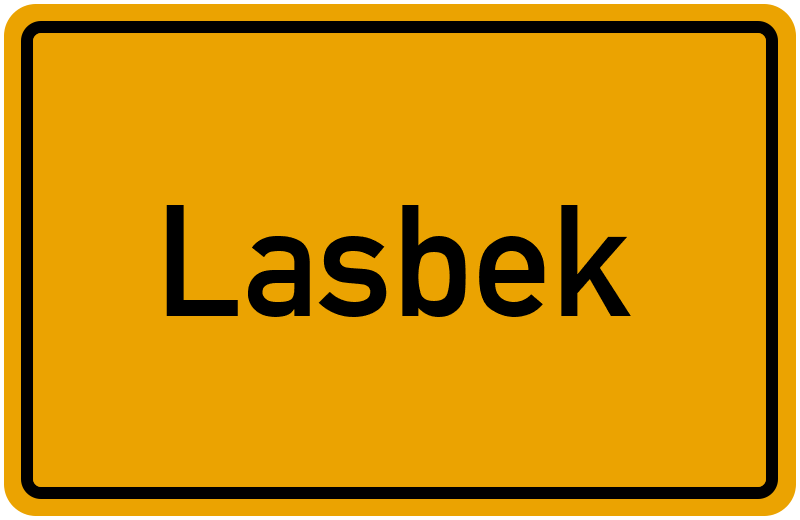 Ortsschild Lasbek