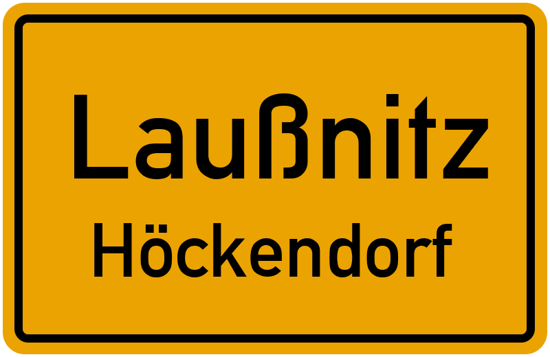 Ortsschild Laußnitz