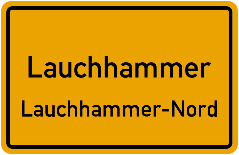 Ortsschild Lauchhammer