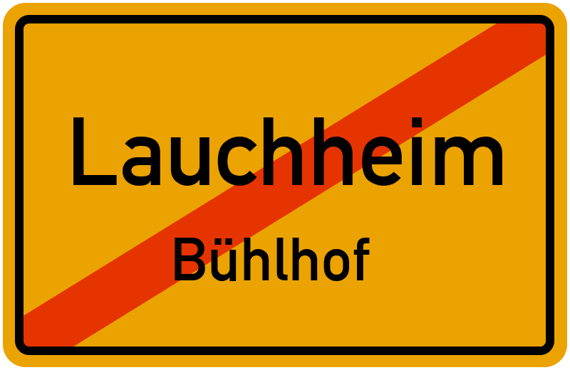 Ortsschild Lauchheim