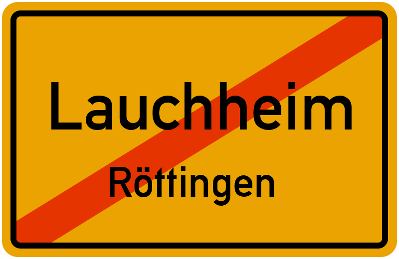 Ortsschild Lauchheim
