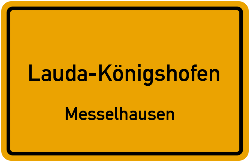 Ortsschild Lauda-Königshofen