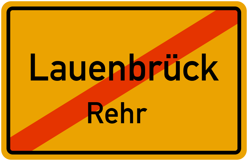 Ortsschild Lauenbrück
