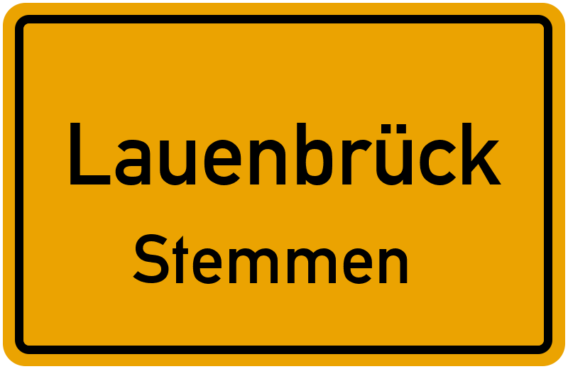 Ortsschild Lauenbrück