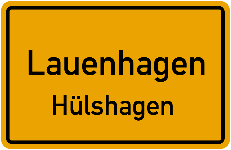 Ortsschild Lauenhagen