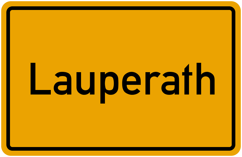 Ortsschild Lauperath