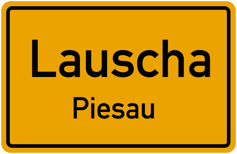 Ortsschild Lauscha