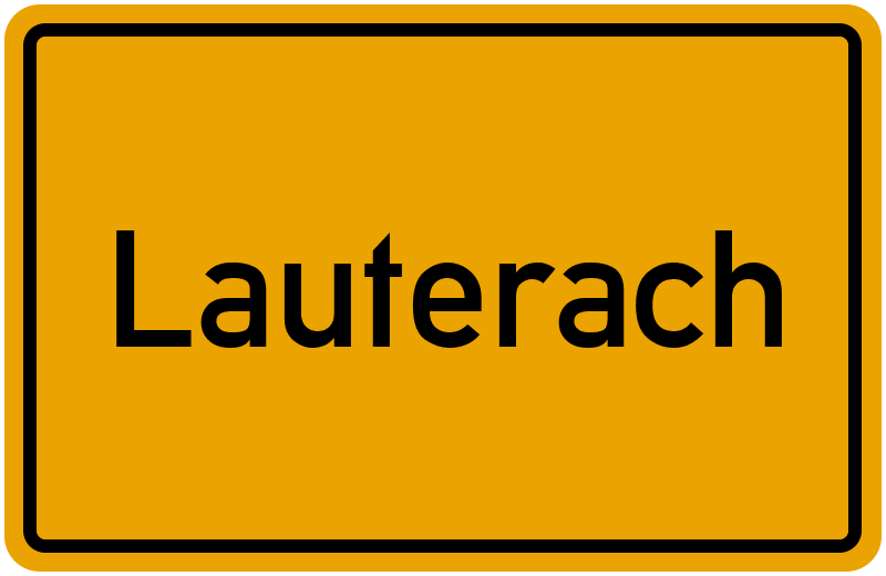 Ortsschild Lauterach