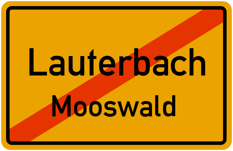 Ortsschild Lauterbach
