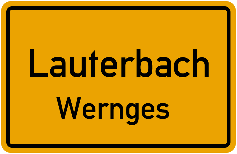 Ortsschild Lauterbach