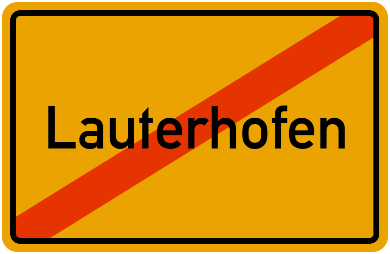 Ortsschild Lauterhofen