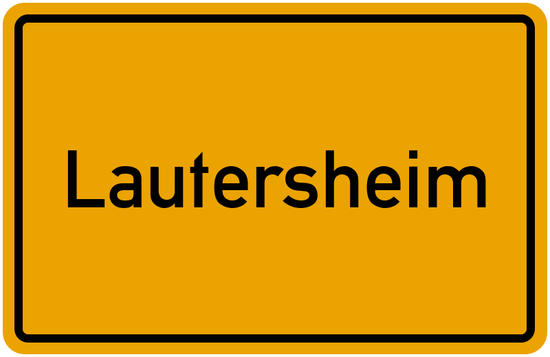 Ortsschild Lautersheim