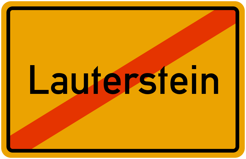 Ortsschild Lauterstein