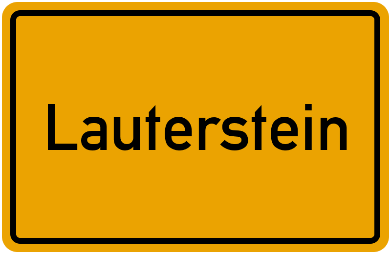 Ortsschild Lauterstein