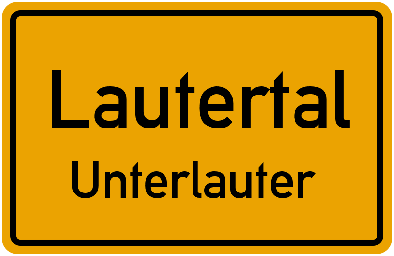 Ortsschild Lautertal
