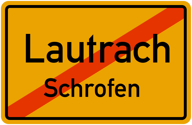 Ortsschild Lautrach