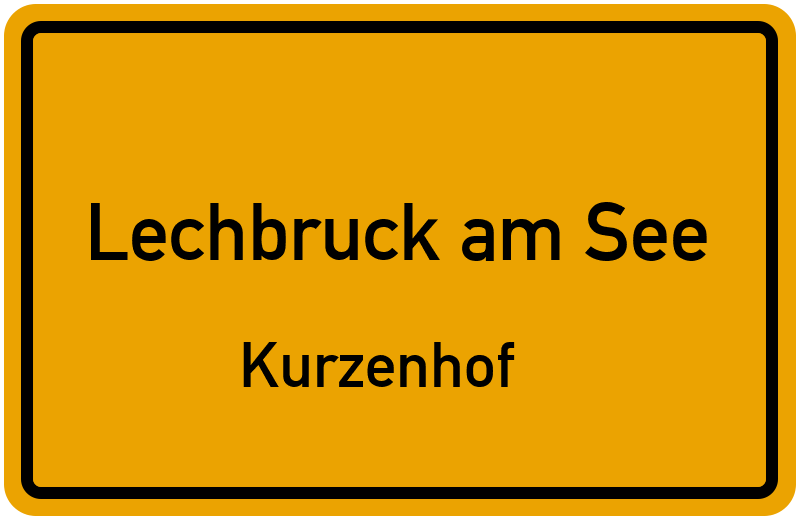 Ortsschild Lechbruck am See