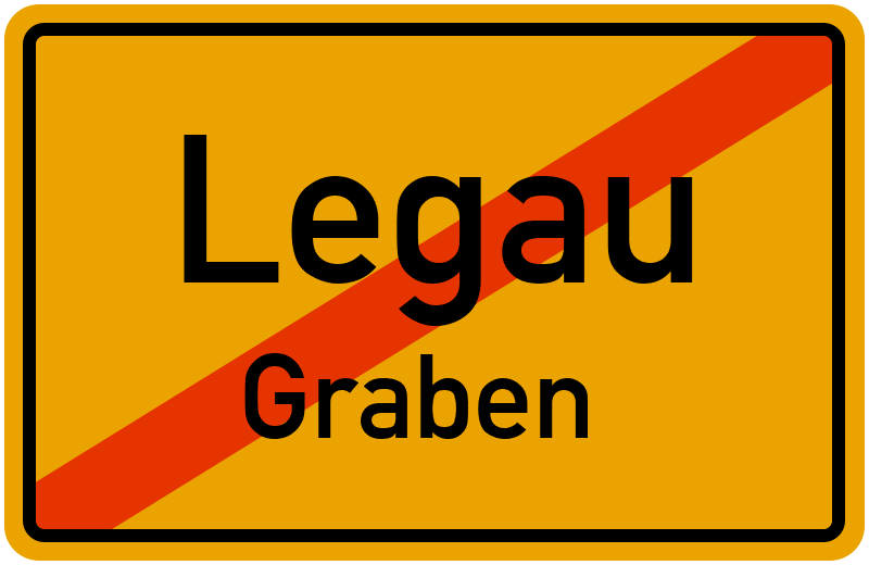 Ortsschild Legau