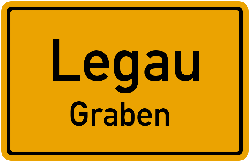 Ortsschild Legau