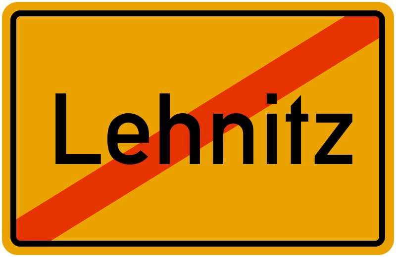 Ortsschild Lehnitz