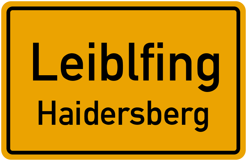 Ortsschild Leiblfing