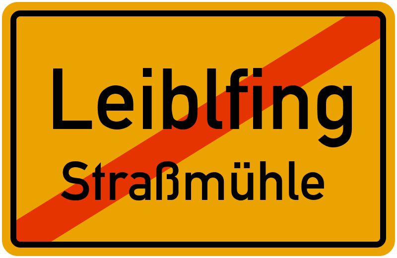 Ortsschild Leiblfing