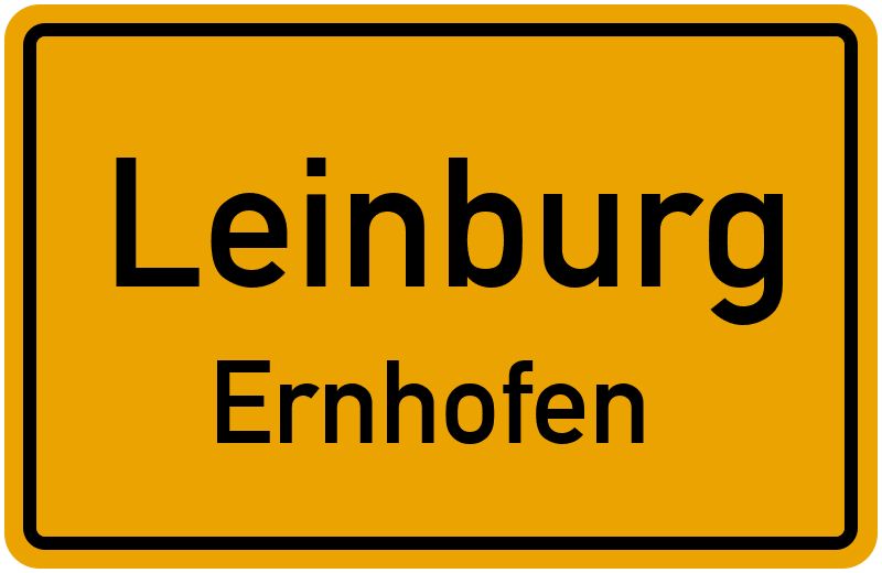 Ortsschild Leinburg