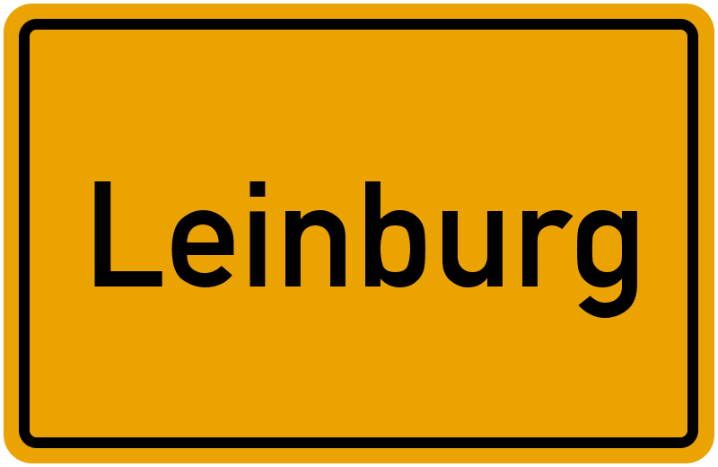 Ortsschild Leinburg