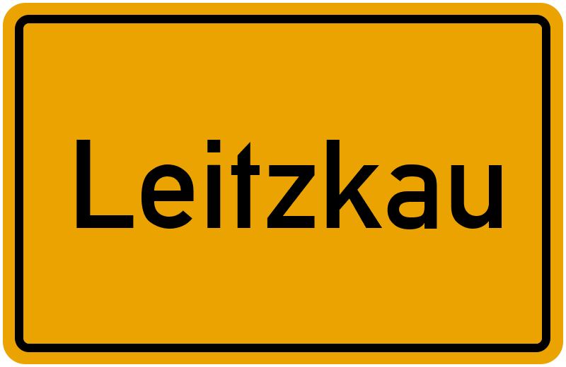 Ortsschild Leitzkau